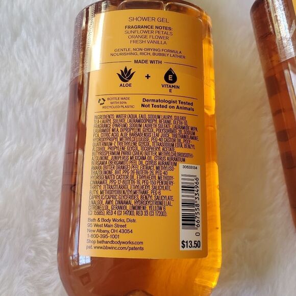 2x Bath & Body Works Golden Sunflower Shower Gel NEW - Picture 2 of 8